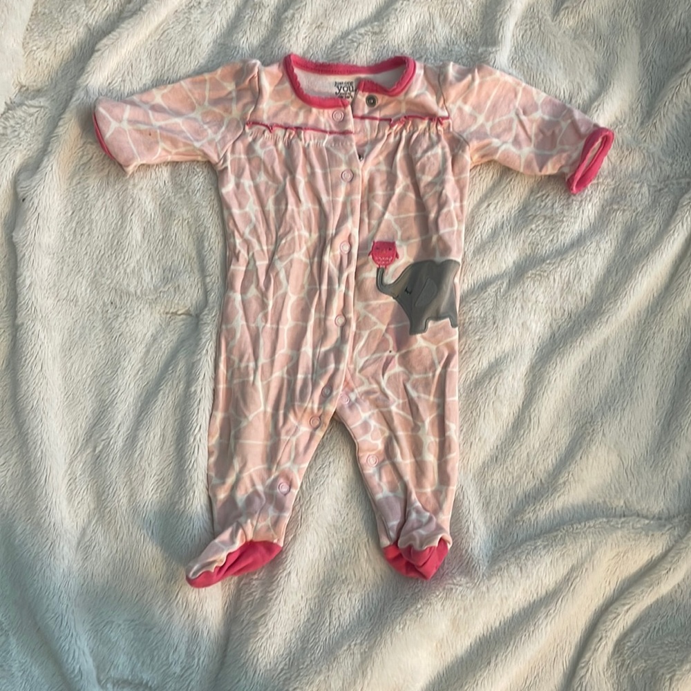newborn Carter's onesie.